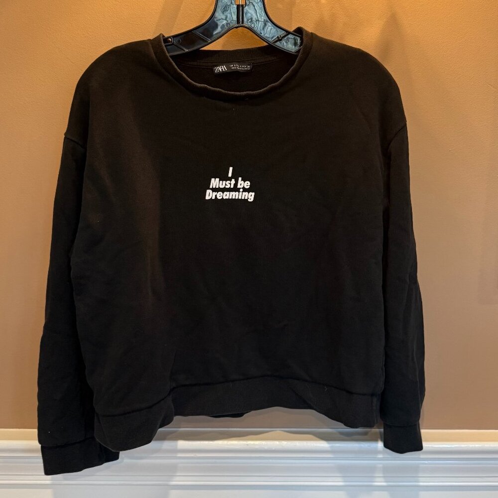 Zara Long Sleeve 'I Must be Dreaming' Top